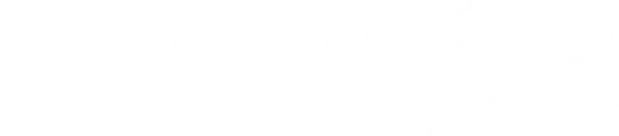 image of Tripshock Booking Logo in White